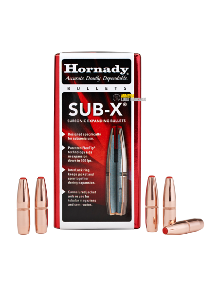 OGIVE Hornady Palle 308" 190gr Sub-X Subsonic 30730 (100pz)