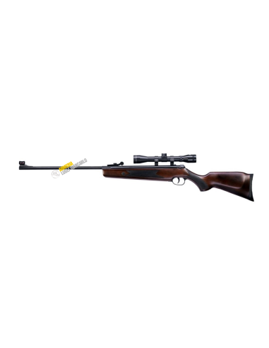 UMAREX CARABINA MOLLA LEGNO CANNA PIEGHEVOLE HAMMERLI HUNTER FORCE 600C -7,5J CALIBRO  4,5 COMBO Ottica 4x32