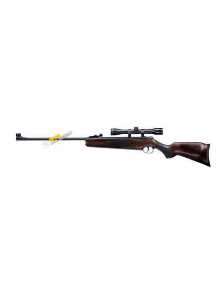 UMAREX CARABINA MOLLA LEGNO CANNA PIEGHEVOLE HAMMERLI HUNTER FORCE 600C -7,5J CALIBRO  4,5 COMBO Ottica 4x32
