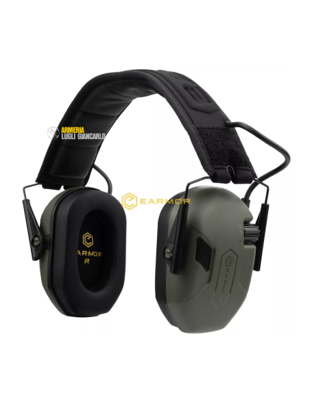 Accessori Caccia, Tiro ed Outdoor Cuffie, tappi e occhiali   CUFFIA ELETTRONICA M300A-FG EARMOR VERDE