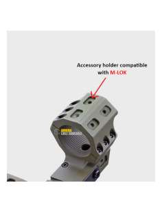 Attacchi Contessa per ottiche anelli da 34mm altezza 38 0 MOA  colore nero codice UTFX03 2