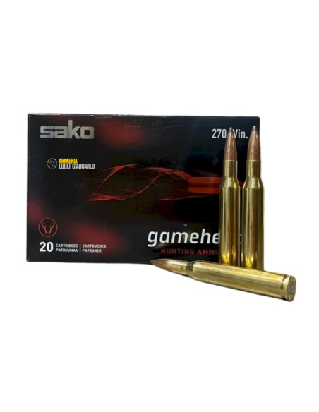 Cartucce Sako Colpi calibro 270 win sako gamehead 130 gr 8.4 palla soft point