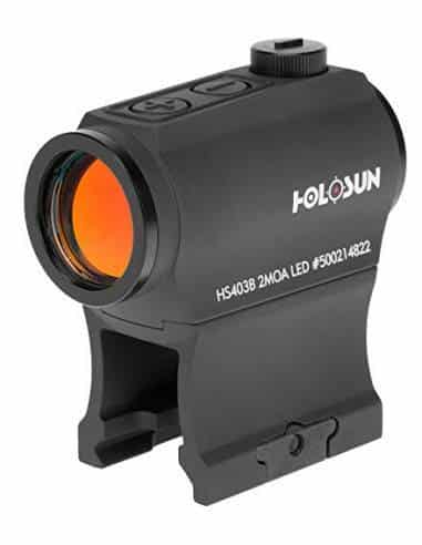 HOLOSUN HS403B Micro Red Dot Sight (2 MOA) with AR Riser by HOLOSUN