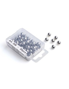 SFERE BIGLIE STEEL ARMERIA LUGLI 308 SFERE IN ACCIAIO 9MM PER FIONDA - CONF. 50PZ