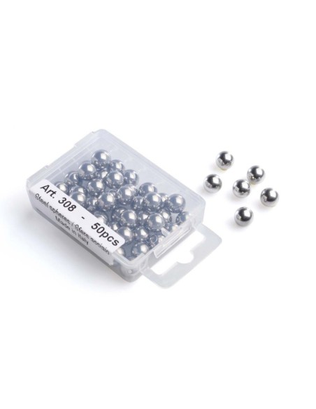SFERE BIGLIE STEEL ARMERIA LUGLI 308 SFERE IN ACCIAIO 9MM PER FIONDA - CONF. 50PZ