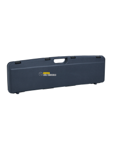 Custodia Valigia plastica colore Nero per sovrapposto con 2 canne in plastica rigida con interno in velluto da 84cm 1661 TS-2C 2