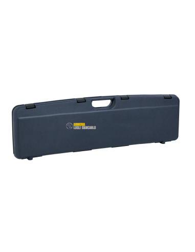 Custodia Valigia plastica colore Nero per sovrapposto con 2 canne in plastica rigida con interno in velluto da 84cm 1661 TS-2C