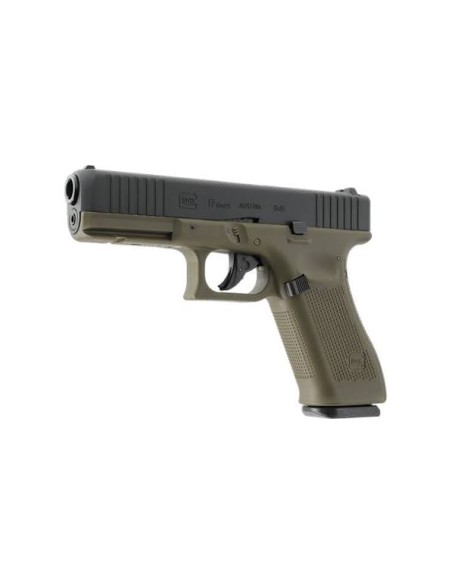 Pistola a CO₂ Umarex Glock 17 Gen5 BlowBack Battlefield Green 4,5mm BB 18 anni