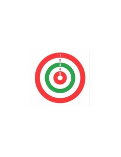 BERSAGLIO TRICOLORE 14x14cm PER CARABINE PISTOLE BERSAGLIO ARMERIA LUGLI CARTA TRICOLORE