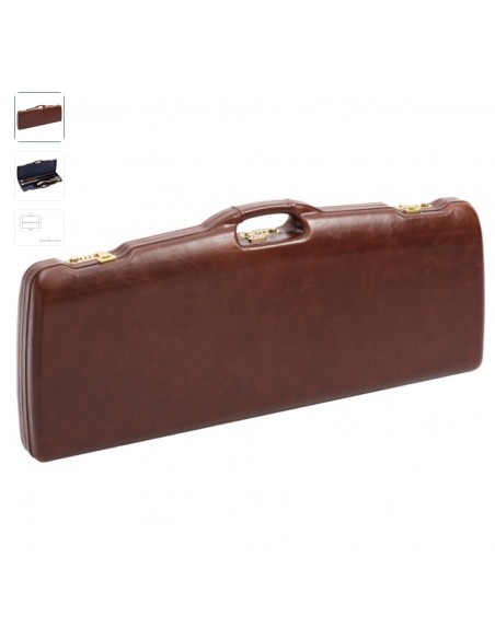 CUSTODIA PELLE GRAN LUSSO PER SOVRAPPOSTO CON DUE CANNE LUNGHE 80 CM ARMI 1623 PL 2C Codice prodotto 1623 PL 2C Negrini