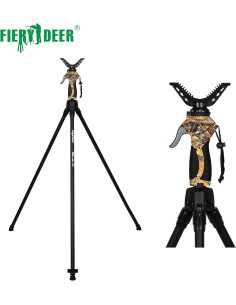 FIERY DEER Treppiede GEN4 treppiede per fucile caccia regolabile in lunghezza 165 CM