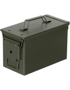 Cassetta Armeria Lugli porta munizioni Scatola per Munizioni Cassetta in Metallo Colore Verde Militare  31L x 15,5l x 18,5H cm