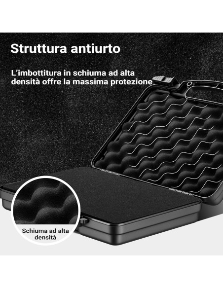 Valigetta Plastica per pistole Armeria Lugli Valigetta porta armi, Custodia per pistola con imbottitura  310 x 256 x 86 mm