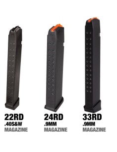 Caricatore 33 Colpi per pistole Glock 19 17L 17 19X 24 26  CALIBRO 9MM  CODICE 373746 2