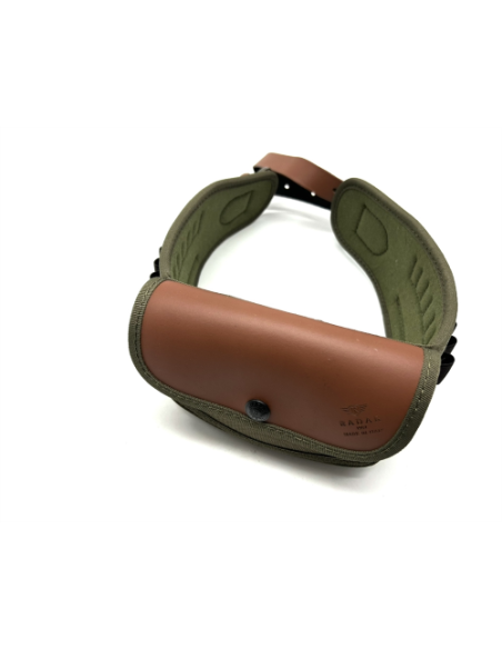 Cartuccera verde per carabine Radar carabina cordura e pelle 14 celle tutti calibri carabine  1901-063