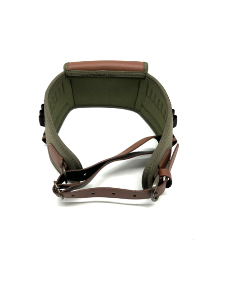 Cartuccera verde per carabine Radar carabina cordura e pelle 14 celle tutti calibri carabine  1901-063