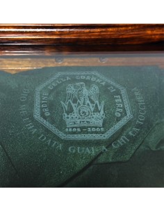 Vetrina pistola verde Modello: 032U371000 cofanetto in mogano con vetrina per pistola An XIII, Pedersoli Davide 2