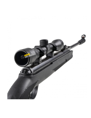 Carabina Ruger  libera vendita a molla con ottica e attacchi, canna pieghevole , calibro 4,5  in polimero