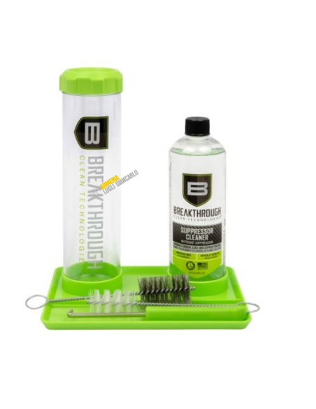BREAKTHROUGH SUPPRESSOR CLEANING PULIZIA ARMI  KIT SOLVENTE PER LA PULIZIA DI SOPPRESSORI/COMPENSATORI 470ML