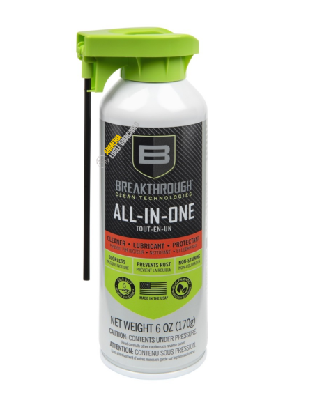 BREAKTHROUGH - ALL - IN - ONE - PULIZIA ARMI  DETERGENTE E LUBRIFICANTE 170GR (BTA-CLP-6OZ)