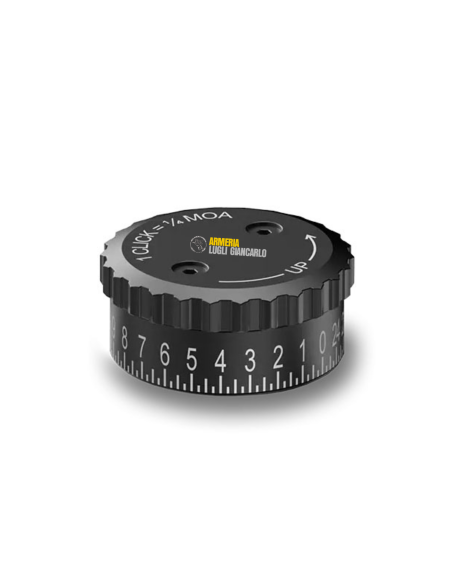 Torretta 1 click 1/4 MOA per ottica Burris codice 626402 colore nero