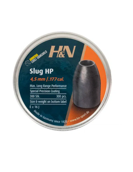 Pallini Slugs H&N HP calibro 4,5  4.5 mm (.1775) 20 grain Airgun Slugs