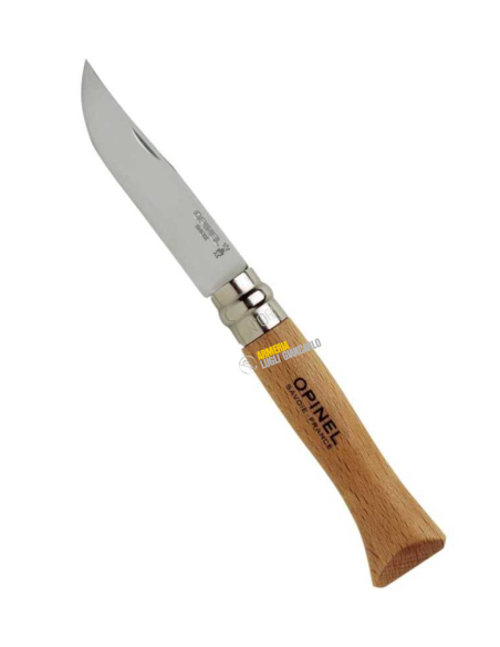 Coltello Opinel N.6 con lama acciaio Inox e manico di Faggio