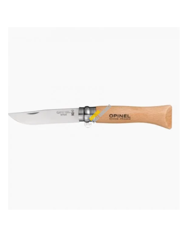 Coltello Opinel N.8 con lama acciaio Inox e manico di Faggio