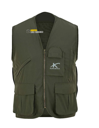 VERDALIS VEST 406 Gilet Da Caccia/ Pesca Verde in tessuto elasticizzato e traspirante taglia XXXXL
