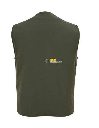 VERDALIS VEST 406 Gilet Da Caccia/ Pesca Verde in tessuto elasticizzato e traspirante taglia XXL