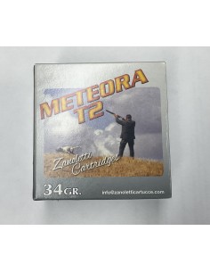 Cartucce da caccia Meteora T2 Zanoletti 34 gr calibro 12 piombo 11