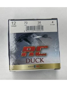Cartucce da caccia RC duck piombo 4 calibro 12 38gr confezione da 25