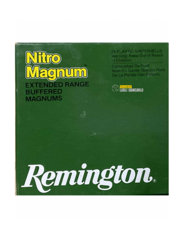 Cartucce Munizioni Remington 42 grammi Nitro Magnum calibro 12 – 1260 FPS – Piombo 4 – 25 cartucce