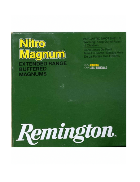 Cartucce Munizioni Remington 42 grammi Nitro Magnum calibro 12 – 1260 FPS – Piombo 4 – 25 cartucce