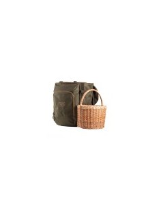 RA SPORT ZAINO VERDE PER FUNGHI CON DOPPIO CESTO IN VIMINI 30 liti zaino funghi