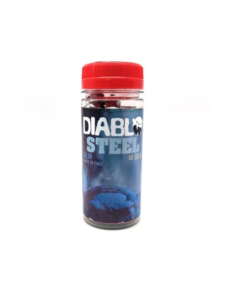 Palle Diablo Sfere in Acciaio Calibro 50, per T4E HDR50 TR50 TP50 HDP50, per Paintball e Fionda