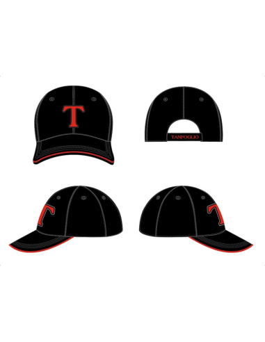 Tanfoglio Target Capellino con centro in mezzo visiera  Black / Red Tanfoglio Official Apparel