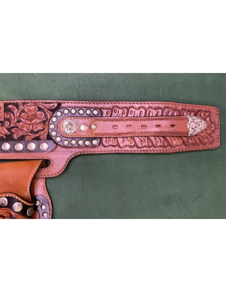 cinturone in cuoio e pelle per revolver SAA