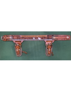 cinturone in cuoio e pelle per revolver SAA