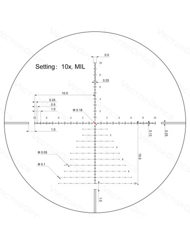 Ottica da tiro per carabine / pcp SCOL-74 VECTOR OPTICS VEYRON SFP GENII