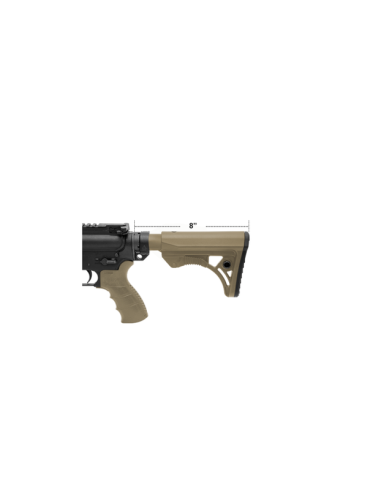 Calcio UTG in FDE per AR-15 Ops Ready S3 Mil-Spec Polimerico codice RBUS3DMS