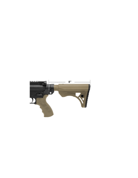 Calcio UTG in FDE per AR-15 Ops Ready S3 Mil-Spec Polimerico codice RBUS3DMS