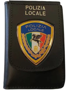 PORTAFOGLIO IN PELLE POLIZIA LOCALE   VEGA HOLSTER – 1WD160NERO