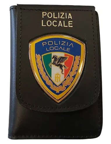 PORTAFOGLIO IN PELLE POLIZIA LOCALE   VEGA HOLSTER – 1WD160NERO