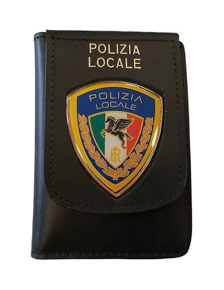 PORTAFOGLIO IN PELLE POLIZIA LOCALE   VEGA HOLSTER – 1WD160NERO
