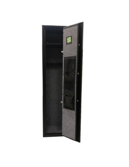 CASSAFORTE 5 FUCILI CON COMBINAZIONE  DIGITALE Chiusura elettronica con tastiera numerica e chiave