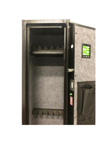CASSAFORTE 5 FUCILI CON COMBINAZIONE  DIGITALE Chiusura elettronica con tastiera numerica e chiave