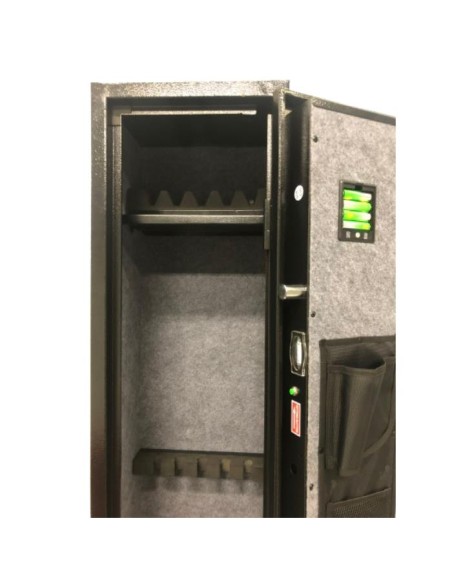 CASSAFORTE 5 FUCILI CON COMBINAZIONE  DIGITALE Chiusura elettronica con tastiera numerica e chiave