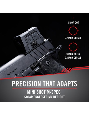 Sightmark Mini Shot M-Spec Solar Enclosed M4 Pistole Red Dot Sight SM26071