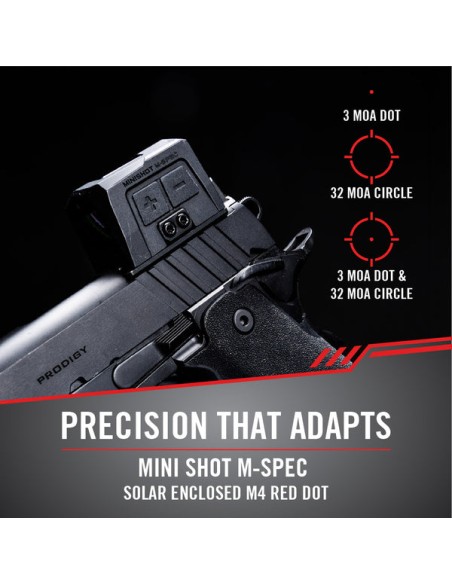 Sightmark Mini Shot M-Spec Solar Enclosed M4 Pistole Red Dot Sight SM26071